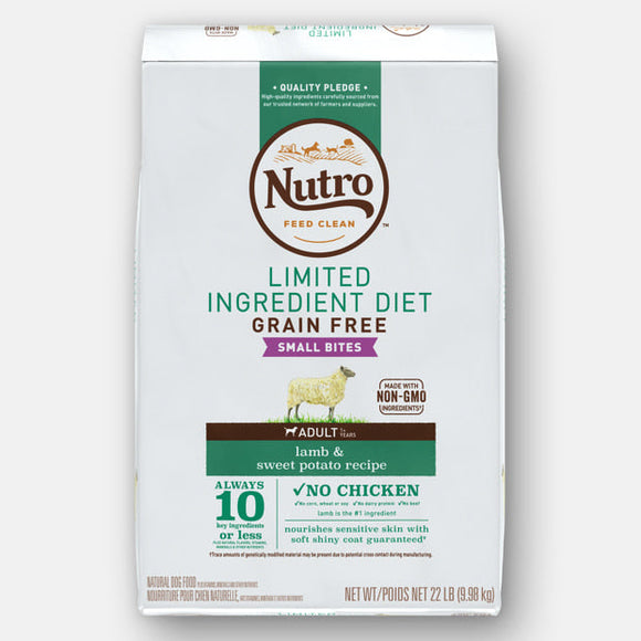 Nutro LIMITED INGREDIENT DIET ADULT SMALL BITES LAMB & SWEET POTATO RECIPE