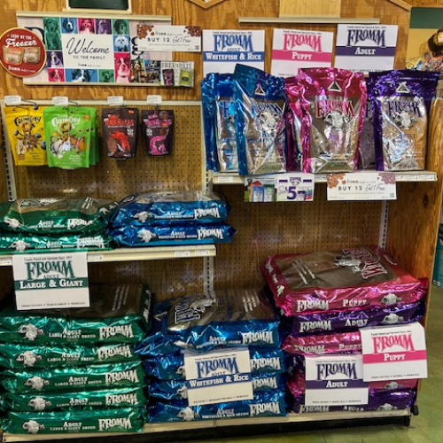 Feed and supplies inside of Prairieland Feed