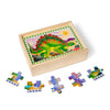Melissa & Doug Wooden Jigsaw Puzzles in a Box Dinosaurs