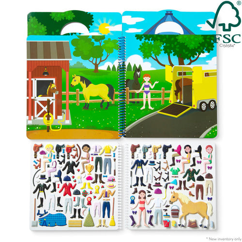 Melissa & Doug Puffy Sticker Activity Book - Riding Club