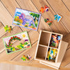Melissa & Doug Wooden Jigsaw Puzzles in a Box Dinosaurs