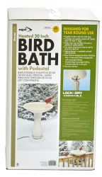 API Heated Bird Bath with Pedestal