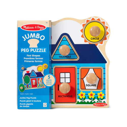 Melissa & Doug First Shapes Jumbo Peg Puzzle