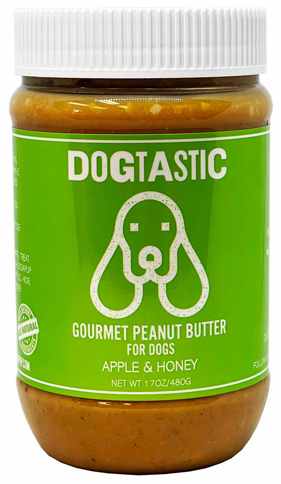 SodaPup Dogtastic Gourmet Peanut Butter for Dogs - Apple & Honey Flavor