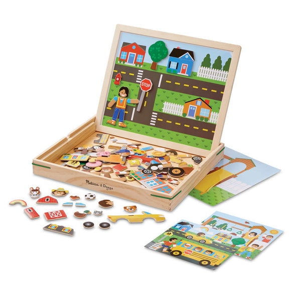Melissa & Doug Wooden Magnetic Matching Picture Game
