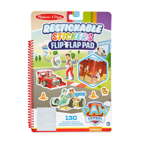 Melissa & Doug PAW Patrol Restickable Stickers Flip-Flap Pad