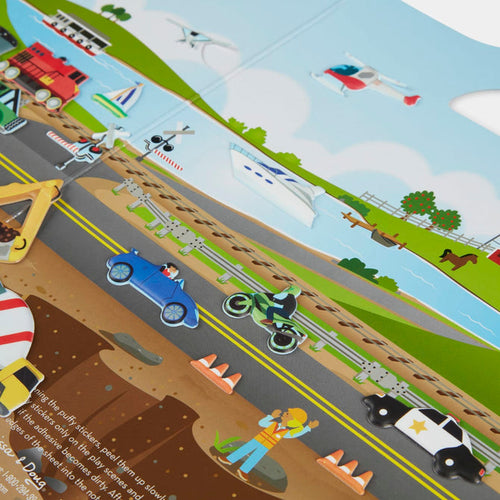 Melissa & Doug Puffy Sticker Play Set - Vehicles