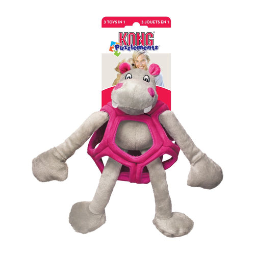 Kong Puzzlement Hippo Dog Toy