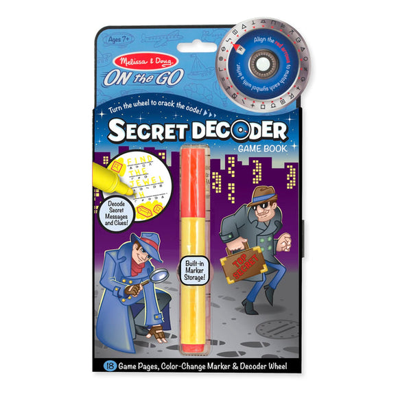 Melissa & Doug Secret Decoder Game Book - On the Go Travel Activity Book