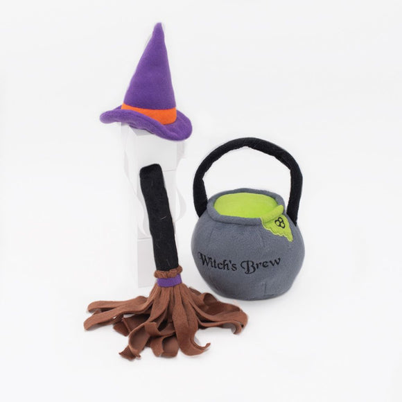 ZippyPaws Halloween Costume Kit – Witch Dog Toy