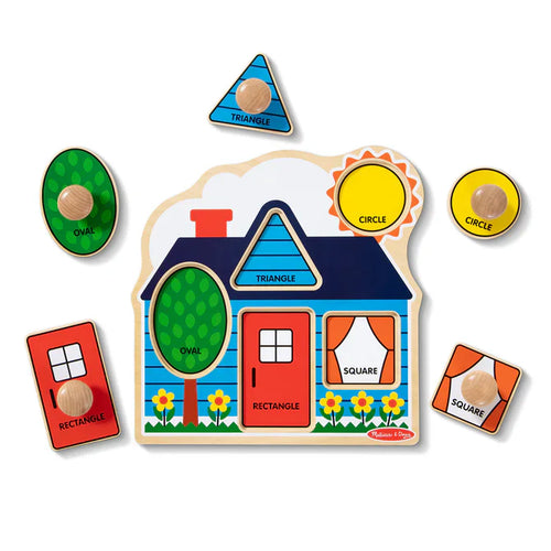 Melissa & Doug First Shapes Jumbo Peg Puzzle