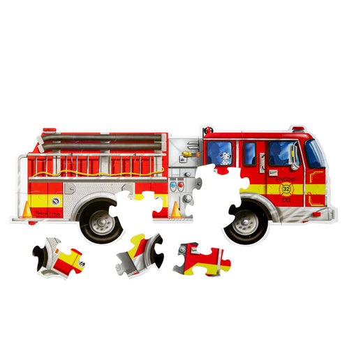 Melissa & Doug Giant Fire Truck Floor Puzzle - 24 Pieces