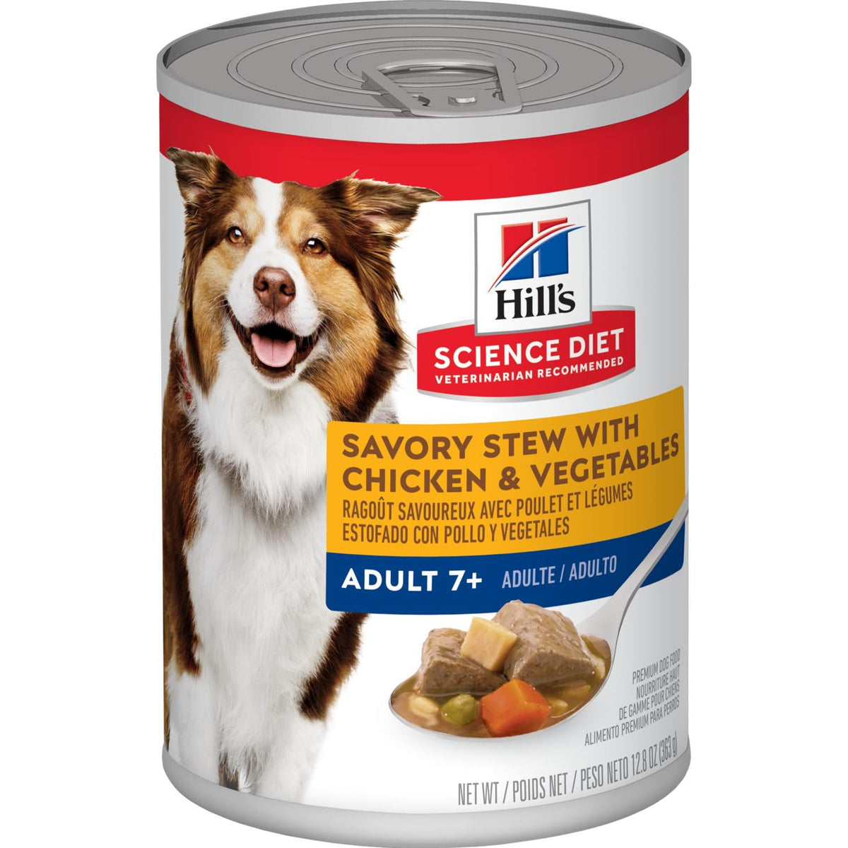 Science Feed Hill's Science Diet Adult 7+ Savory Stew with Chicken & Vegetables dog ...