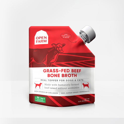 Open Farm Grass-Fed Beef Bone Broth for Dogs & Cats