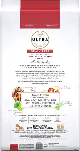 Nutro Ultra Adult Grain Free Beef, Potato, & Spinach Recipe Dry Dog Food