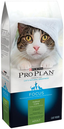 Purina Pro Plan Focus Indoor Care Turkey and Rice Formula Dry Cat Food