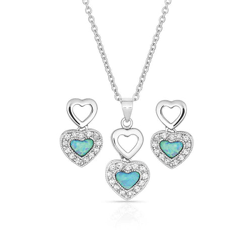 Montana Silversmiths River Lights in Love Jewelry Set