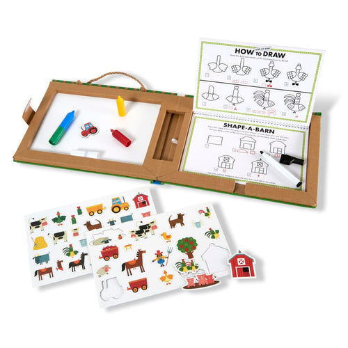 Melissa & Doug Natural Play: Play, Draw, Create Reusable Drawing & Magnet Kit