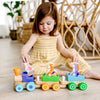Melissa & Doug First Play Wooden Rocking Farm Animals Pull Train