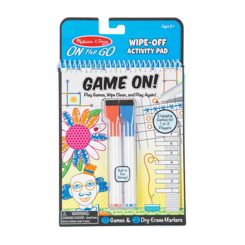 Melissa & Doug On the Go - Write-On / Wipe-Off Activity Games Pad