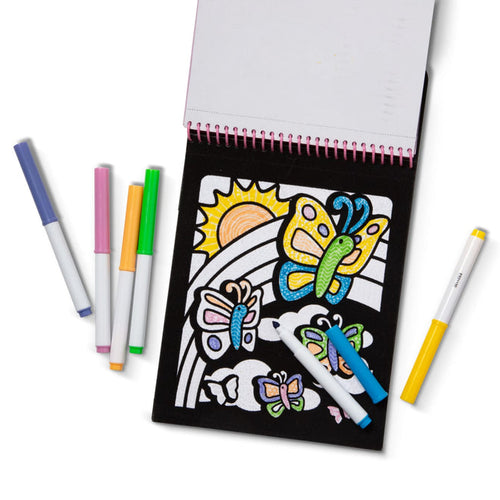 Melissa & Doug Magic Velvet Butterfly Scenes - On the Go Travel Activity