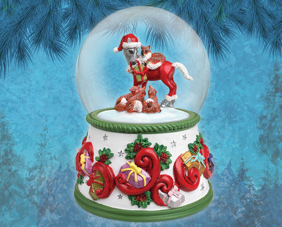 Breyer Holiday Musical Snow Globe