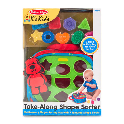 Melissa & Doug Take-Along Shape Sorter Baby and Toddler Toy