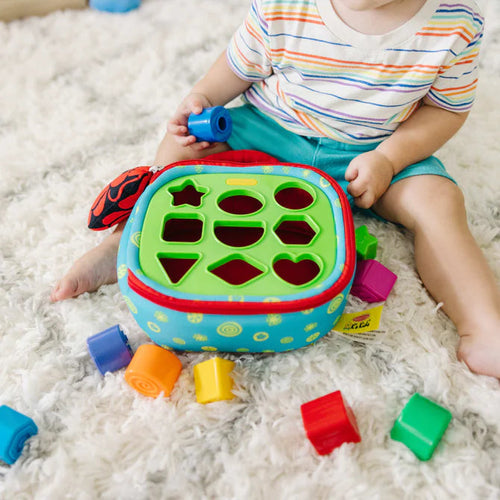 Melissa & Doug Take-Along Shape Sorter Baby and Toddler Toy