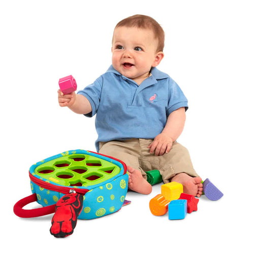 Melissa & Doug Take-Along Shape Sorter Baby and Toddler Toy