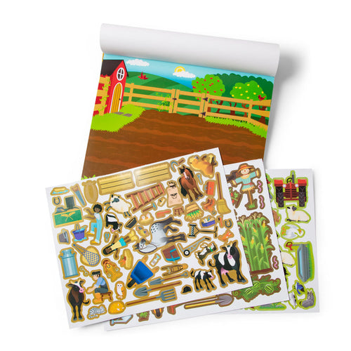 Melissa & Doug Reusable Sticker Pad - Farm