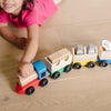 Melissa & Doug Wooden Farm Train Toy Set
