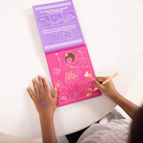 Melissa & Doug On the Go Scratch Art Color Reveal Pad - Fairy Tales