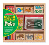 Melissa & Doug Wooden Pets Stamp Set