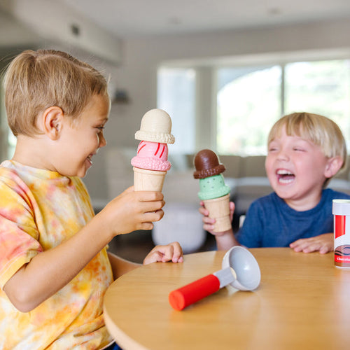 Melissa & Doug Scoop & Stack Ice Cream Cone Magnetic Play Set