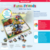 MasterPieces Wood Fun Facts - Farm Friends 48 Piece Wood Puzzle