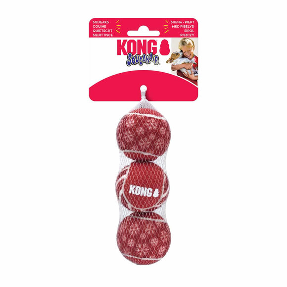 Kong Holiday SqueakAir Ball 3 Pack