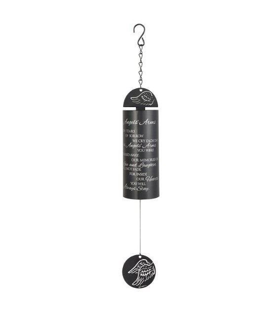 Carson Wind Chime Cylinder Sonnet Angels' Arms Black