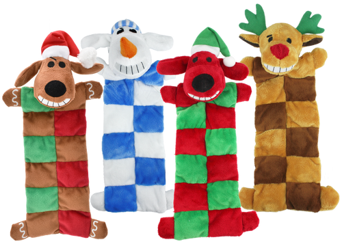 Mulitpet Loofa® Christmas Squeaker Mat Dog Toy