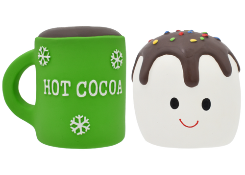 Multipet Latex Hot Cocoa and Marshmallow Dog Toy