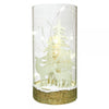 Gift Essentials Wooden Deer Scene 6 inch LED Cylinder