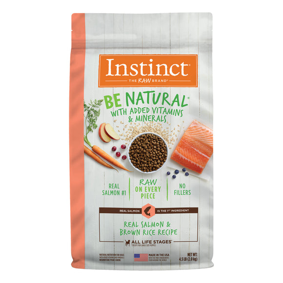 Instinct Dog Food Be Natural Real Salmon & Brown Rice Recipe Dry Dog Food