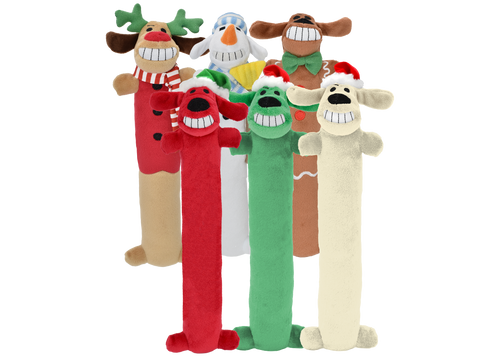 Multipet Loofa® Christmas Assortment Dog Toy
