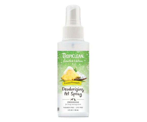TropiClean Frosted Pineapple Deodorizing Spray for Pets