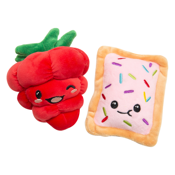 Snugarooz Poptart & Raspberry Dog Toy
