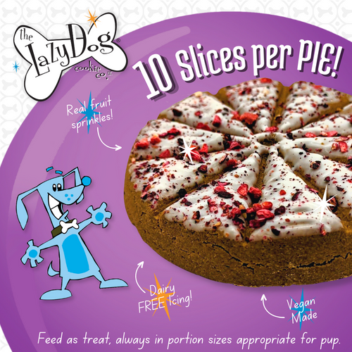 The Lazy Dog The Original Pup-PIE® Happy Birthday for a Special Dog - Pie Shaped Treat for Dogs!