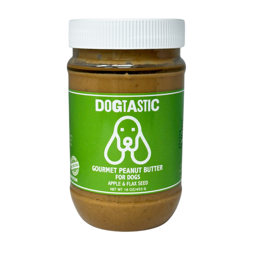 SodaPup Dogtastic Gourmet Peanut Butter for Dogs - Apple & Flax Flavor