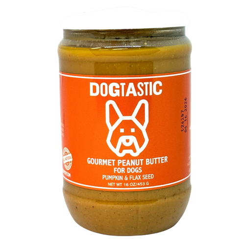 SodaPup Dogtastic Gourmet Peanut Butter for Dogs - Pumpkin & Flax Seed Flavor