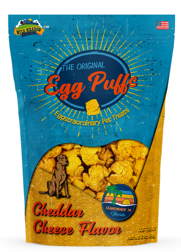 Wild Meadow Farms Egg Puffs Cheddar Cheese Flavor Dog Treats