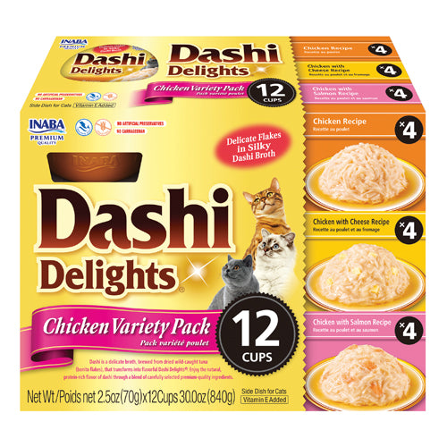 Inaba Dashi Delights Chicken Variety Pack Cat Treat
