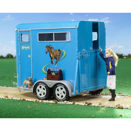 Breyer Traditional Series Two-Horse Trailer Blue